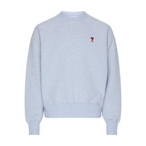 Ami Alexandre Mattiussi Ami De Caur Crewneck Sweatshirt In Heather_cashmere_blue