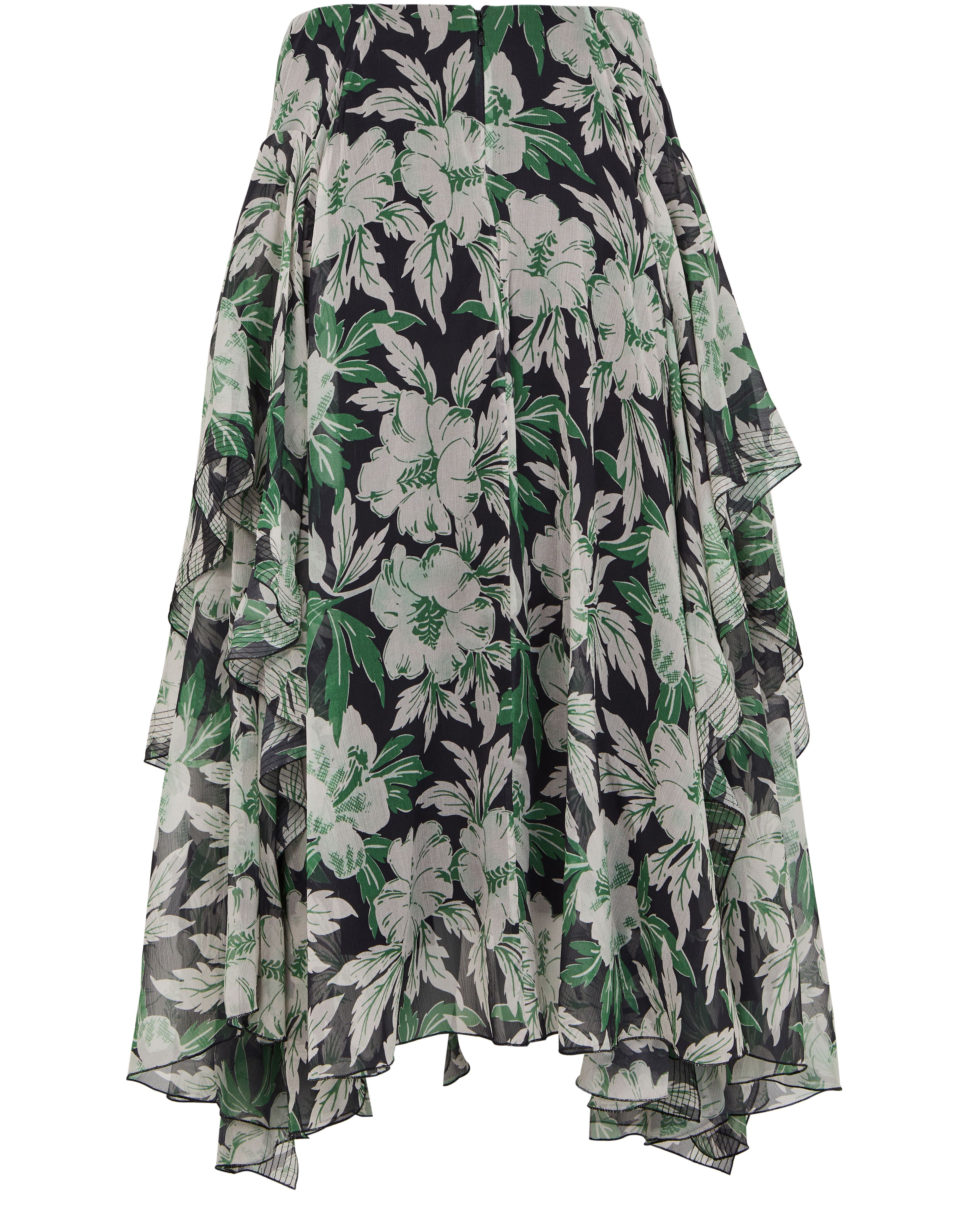 Floral print flowing skirt thumbnail 3
