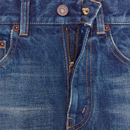 CELINE Bootcut jeans in dark union wash denim