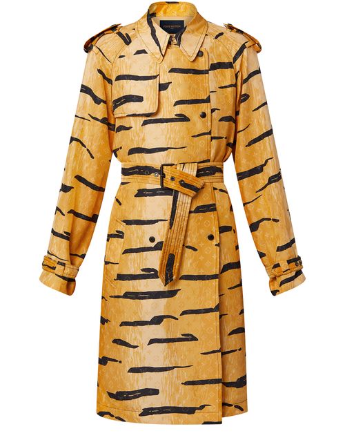 LOUIS VUITTON Trench à imprimé tigre