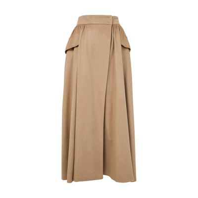 Max Mara Eufemia Maxi Skirt In Brown