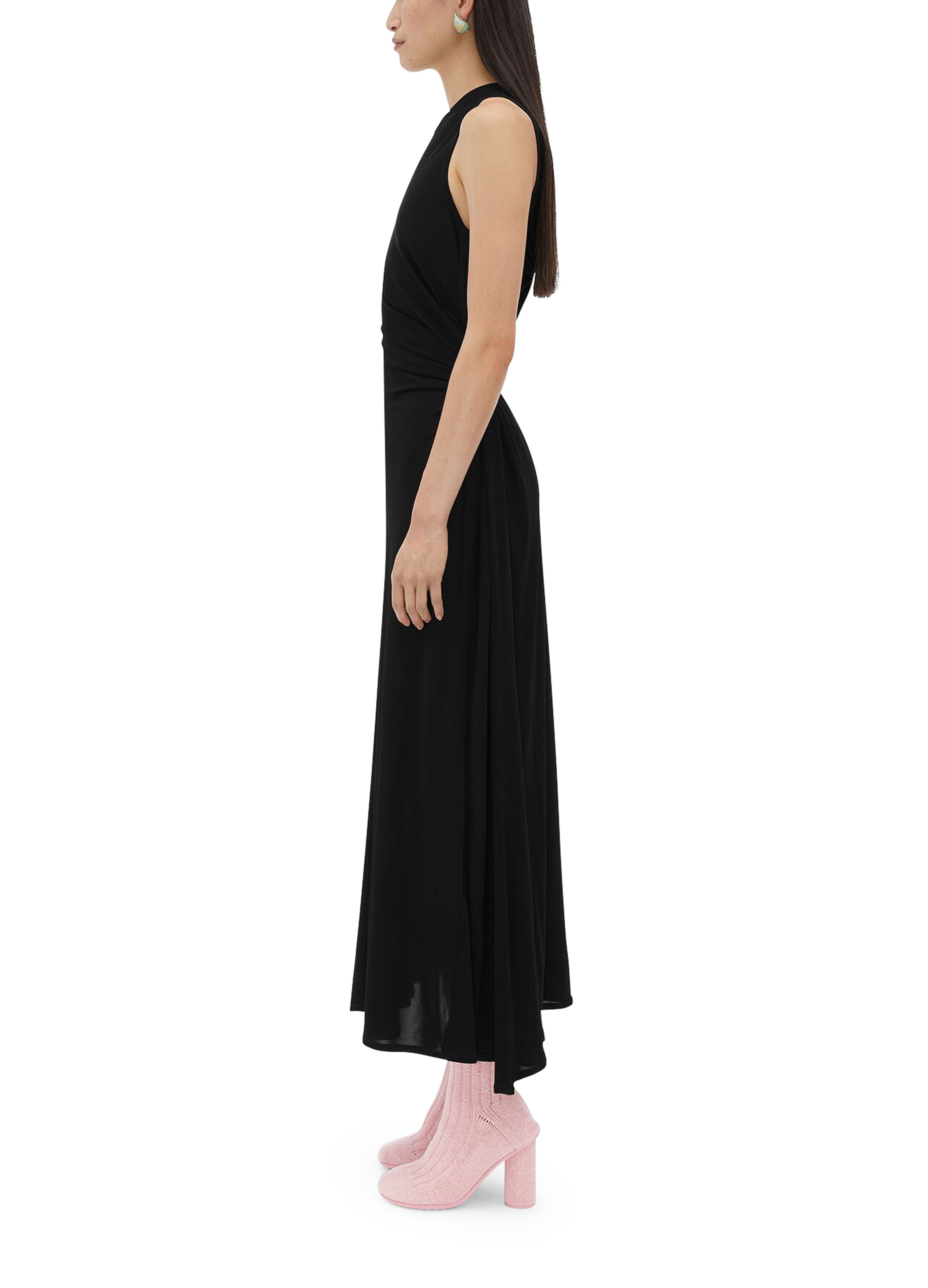 Maxi dress with gathered waist thumbnail 4