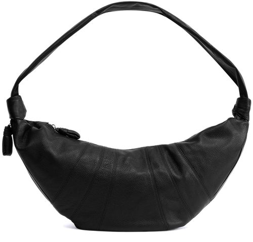 LEMAIRE Croissant large grained leather bag