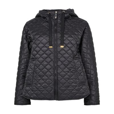 Max Mara Quilted Jacket In Blue