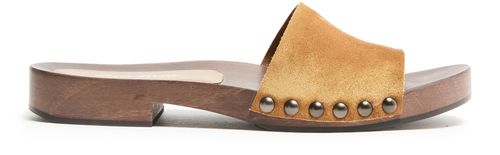 MIU MIU Logo clog mules