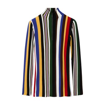 Loewe Women Multicolour Striped Ribbed Top, S Luxury Tops For Women Darveys In Red