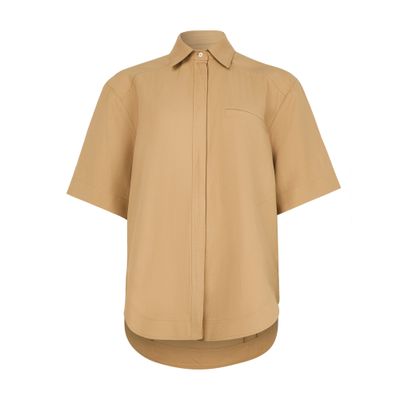 LOULOU STUDIO MOHELI SHORT SLEEVE SHIRT