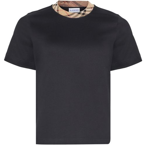 BURBERRY T-shirt à col check