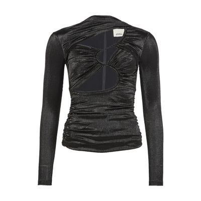 Isabel Marant Rose Long-sleeved Top In Black
