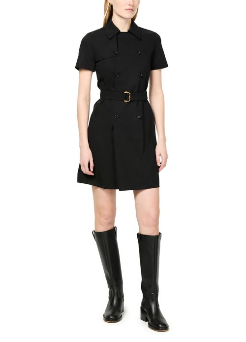 BURBERRY Belted cotton dress
