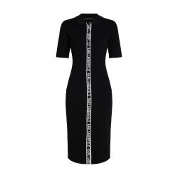 Women s Karl logo tape knit dress KARL LAGERFELD 24S