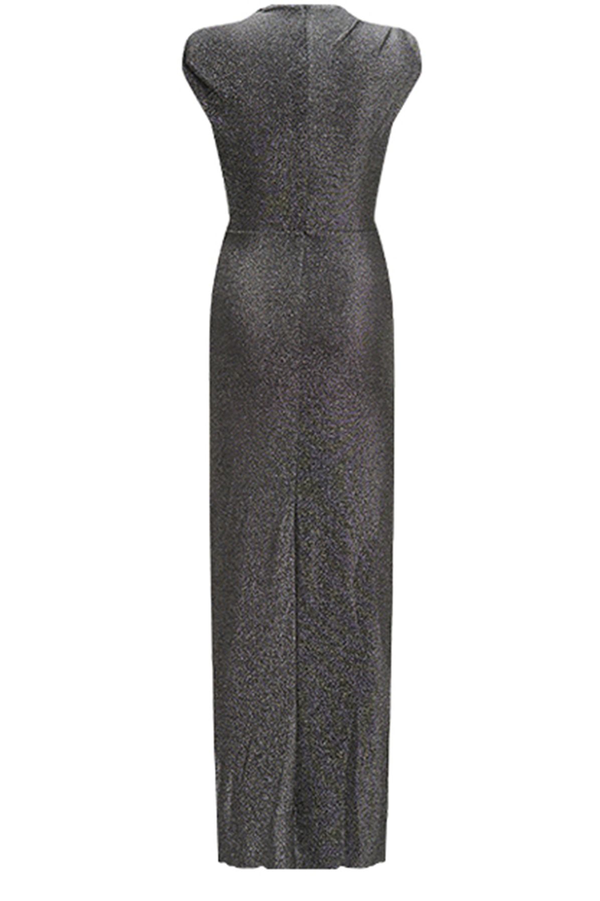 knee length dresses for ladies DIANE VON FURSTENBERG Gold ALVERA Metallic Sparkle Guipure Lace Mini D –  Second Wave Couture main image 1