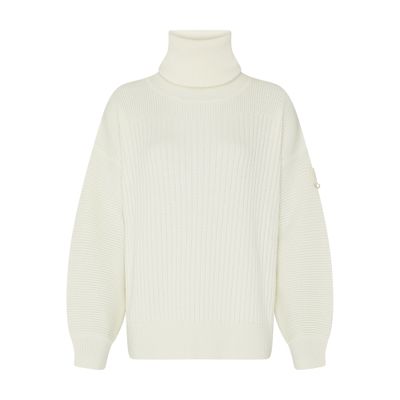 Moncler Genius Maglione A Collo Alto In Collaborazione Con Willow Smith In Off-white