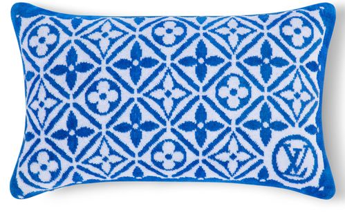 LOUIS VUITTON Monogram Flower Tile Small Beach Pillow