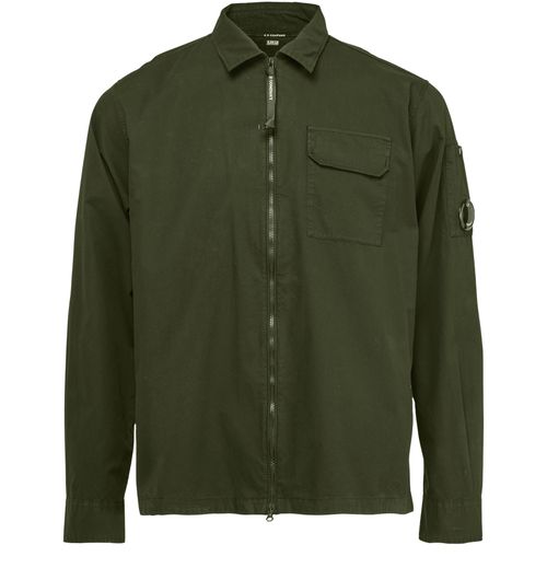 CP COMPANY Overshirt aus Gabardine mit Reißverschluss