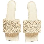 Women's Lido flat sandals in raffia | BOTTEGA VENETA | 24S