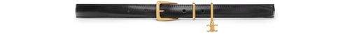 CELINE Elegant charm belt in taurillon leather