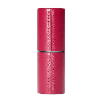 La Bouche Rouge Refillable Fine Leather Case In Fuchsia