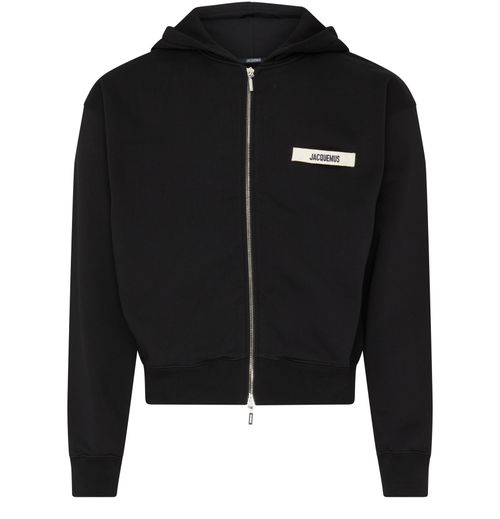 JACQUEMUS Gros grain zipped hoodie