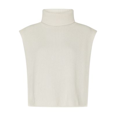 Lisa Yang Magda Cashmere Open Vest In White