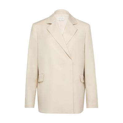 Loulou De Saison Arlo Double-breasted Jacket In Gold