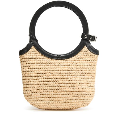 COURREGES Holy raphia handbag