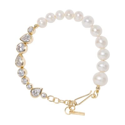 Completed Works Pearled Bracelet In Gold