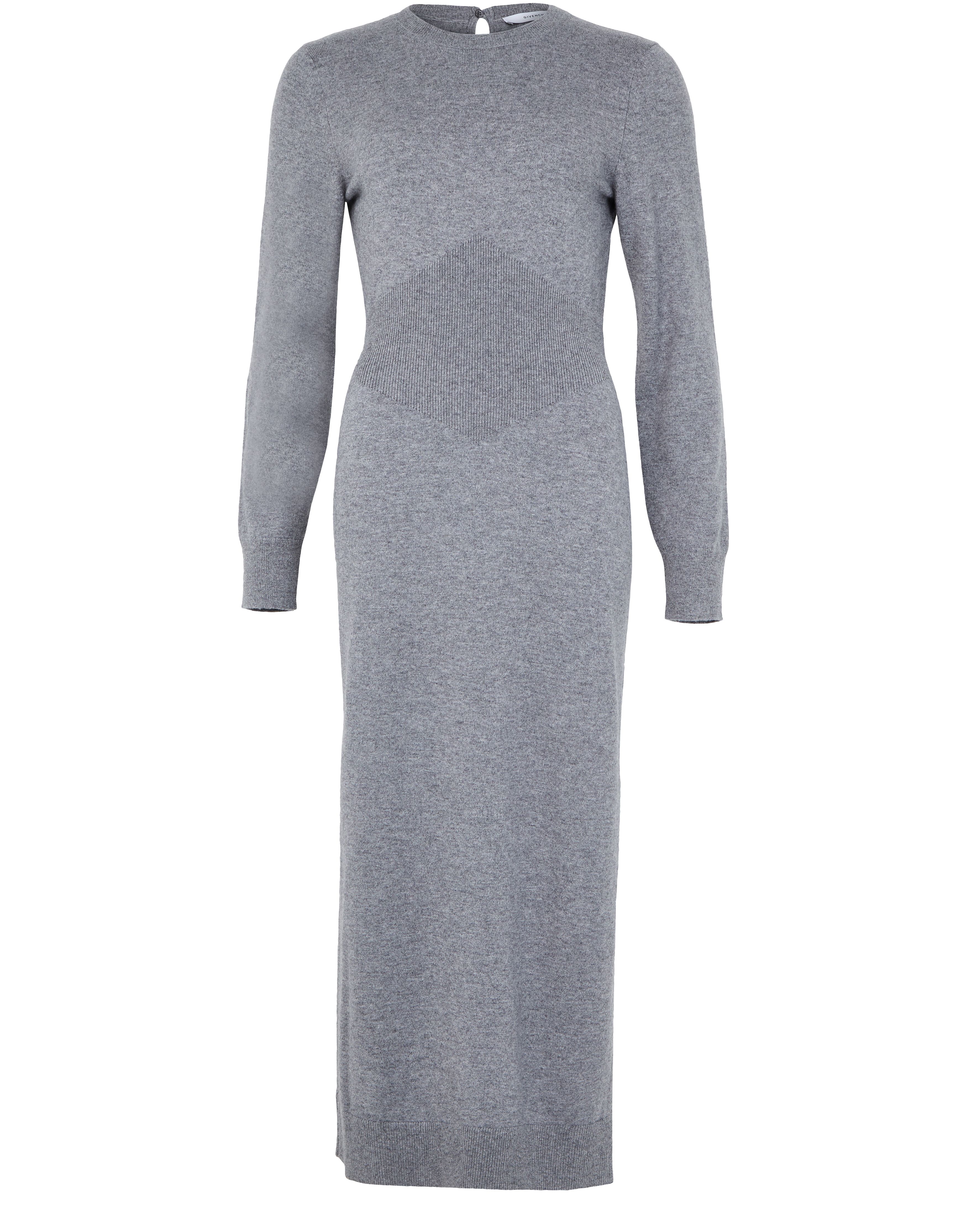 Dress in cashmere with open back