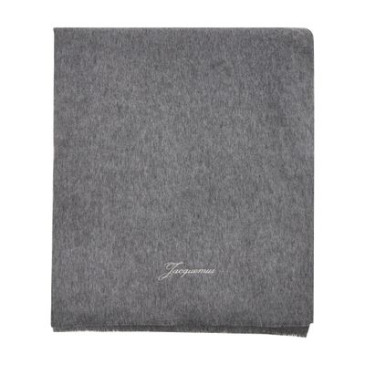 Jacquemus The Tailleur Scarf In Gray
