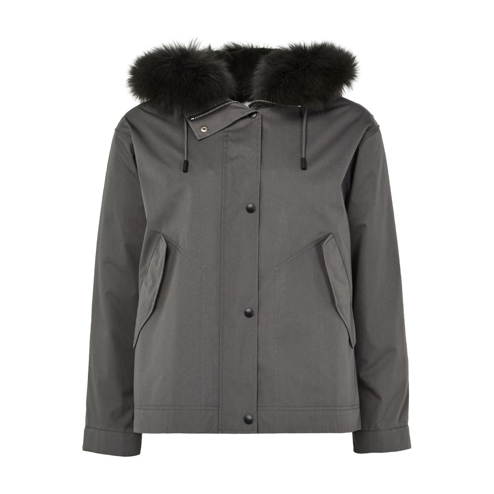 Hooded cotton parka thumbnail 8
