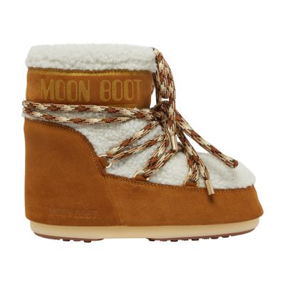 Moon Boot Icon Low Shearling Boot In Multi