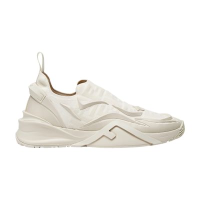 Men s White leather low tops FENDI 24S
