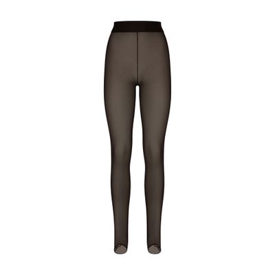 Dolce & Gabbana Tulle Leggings In Black