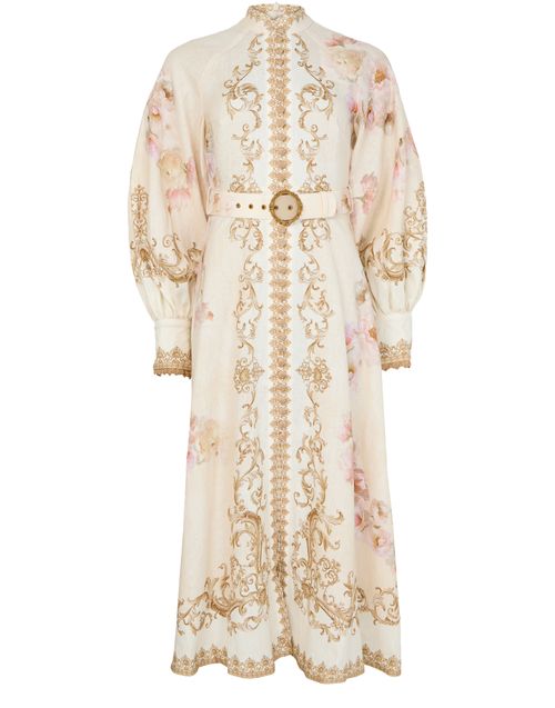 ZIMMERMANN Hypnotic buttoned midi dress