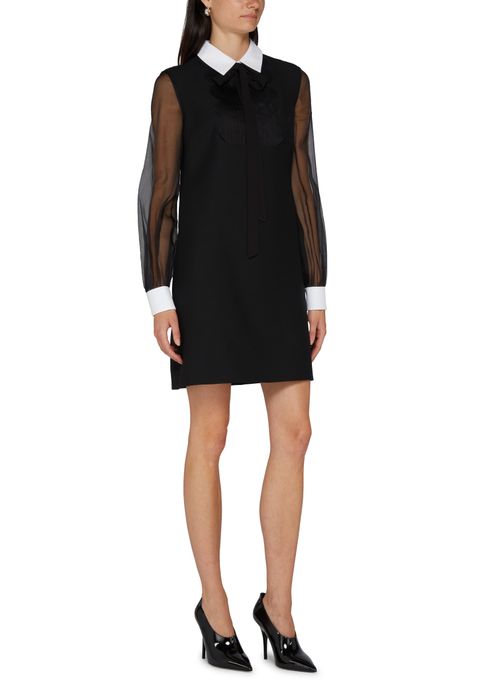 VALENTINO GARAVANI Robe en crêpe couture