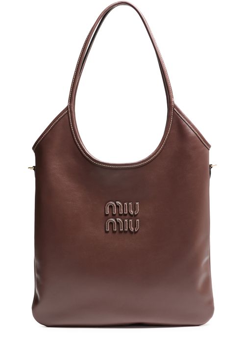 MIU MIU Sac cabas en cuir Ivy
