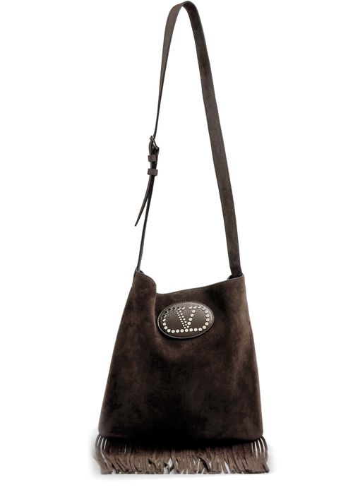 VALENTINO GARAVANI Sac porté épaule Nellcôte en daim