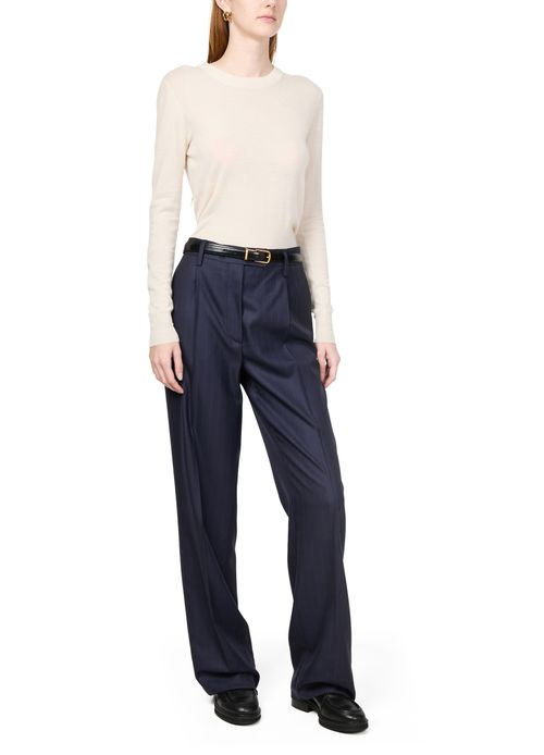 PRADA Hose mit Ledergürtel