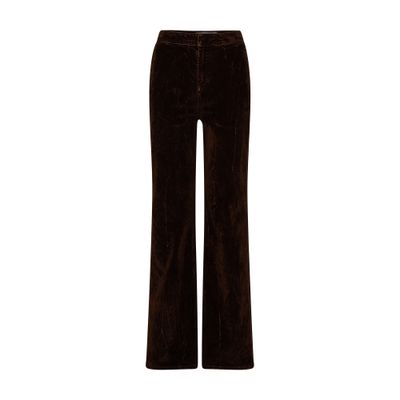 Shop Loewe Bootcut Jeans In Coffee_bean