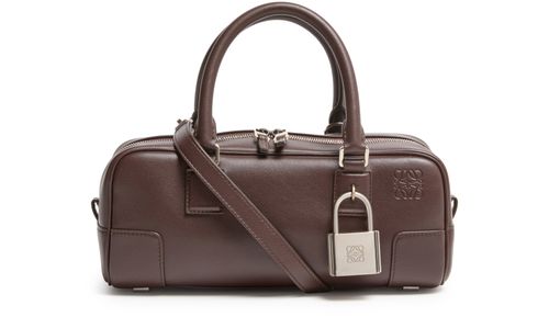 LOEWE Amazona 23 cropped bag in shiny calfskin