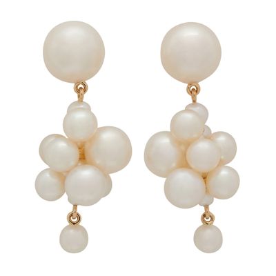 Sophie Bille Brahe Botticelli Earrings In White