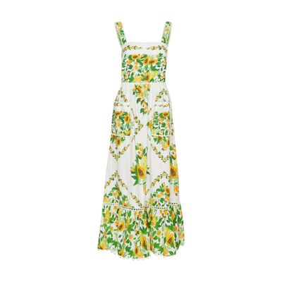 Farm Rio Papaya Salad Midi Dress | Smart Closet