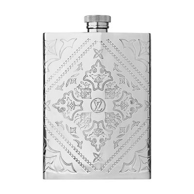 Louis Vuitton Bill Flask In Silver