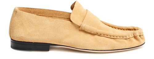 THE ROW Soft loafers in leather