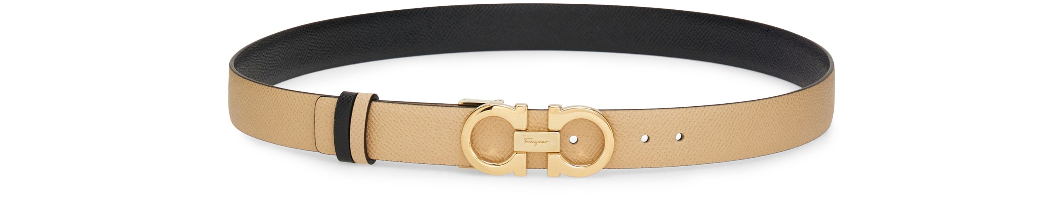 Reversible and adjustable Gancini belt thumbnail 4