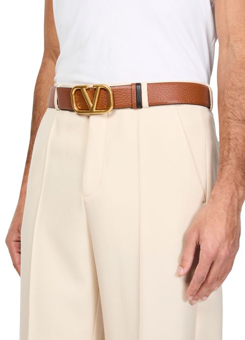 VALENTINO GARAVANI Ceinture à boucle portée réversible Vlogo Signature H.40