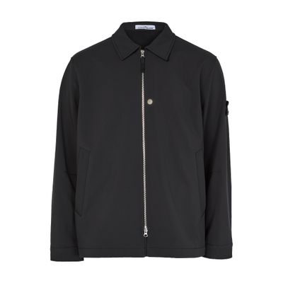 Stone Island Logo Patch Jacket In Black