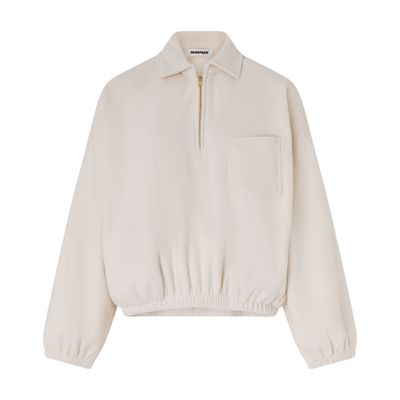 Darkpark Alva Cropped Sweatshirt In Off-white