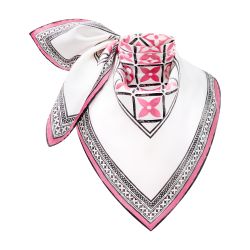 ピンク・ホワイト Vuitton Louis 花柄シュシュ