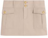 CELINE★素敵！British Beige Diagonal Military Trapeze Skirt NWT CELINE British Beige Diagonal Wool Military Trapeze